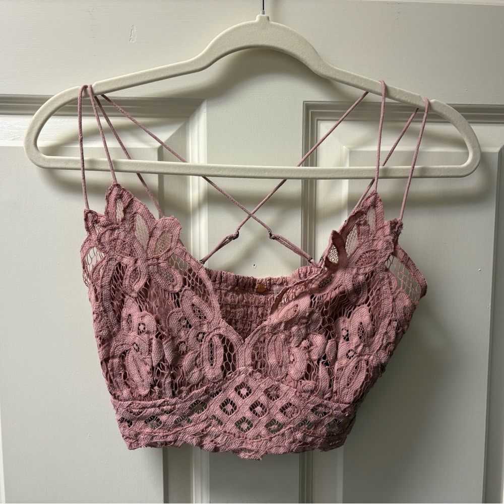 Free People Women’s Dusty Rose M Adella Bralette